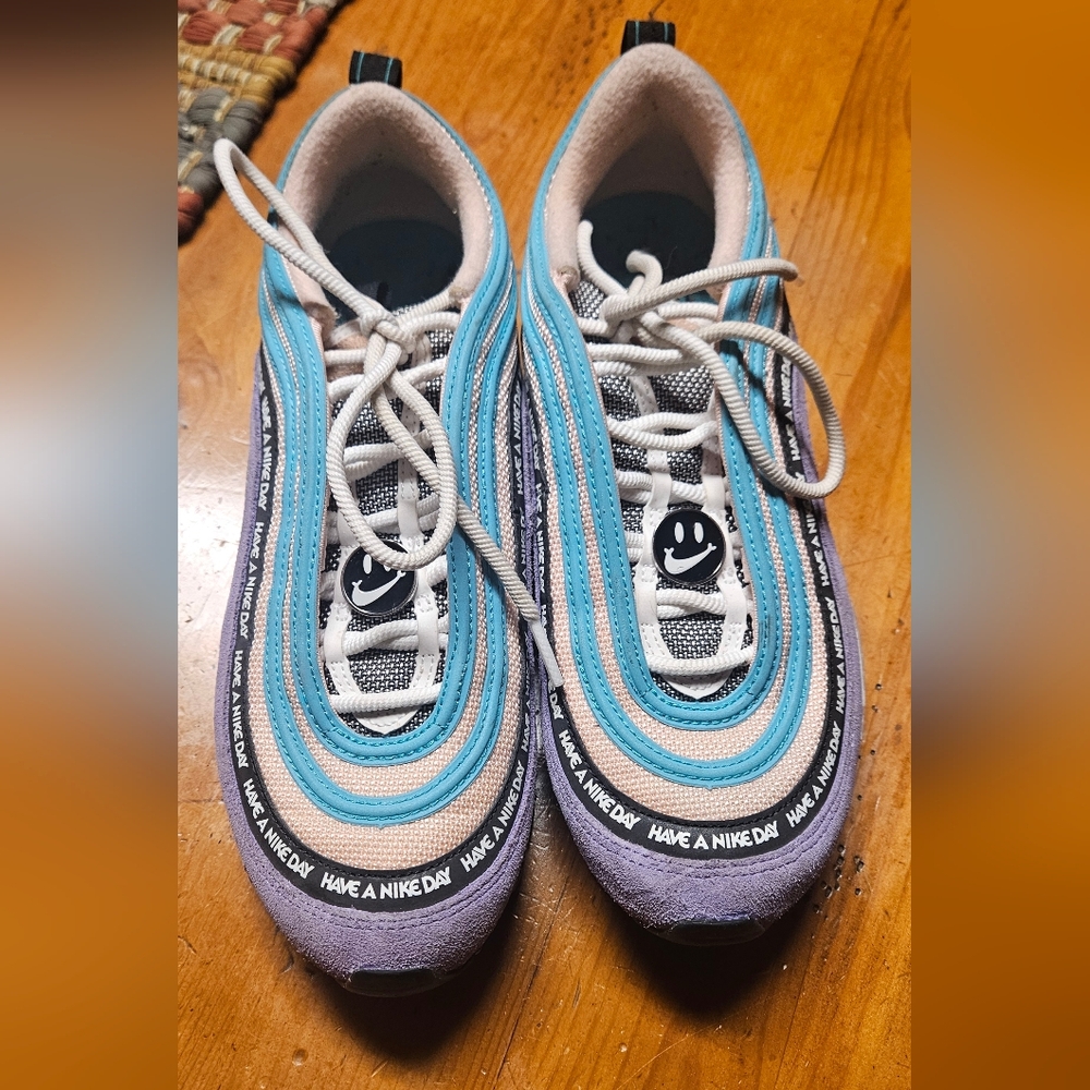Nike Air Max 97 Have A Nice Day Blue and Purple Mens Shoes